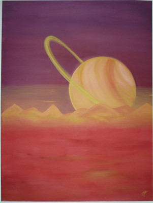 Gemälde "Titan" von Myra Çakan