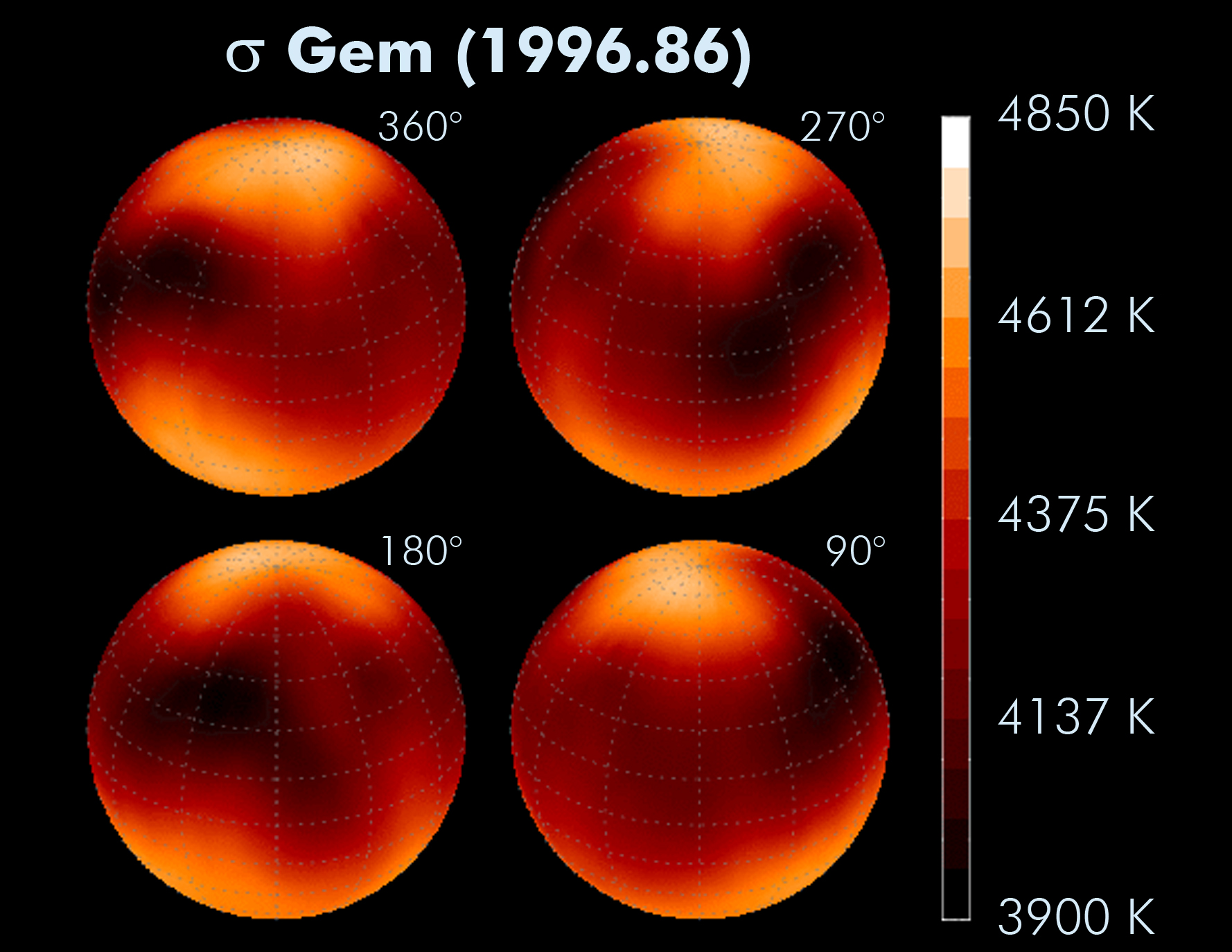 Sternoberfläche sigma Geminorum